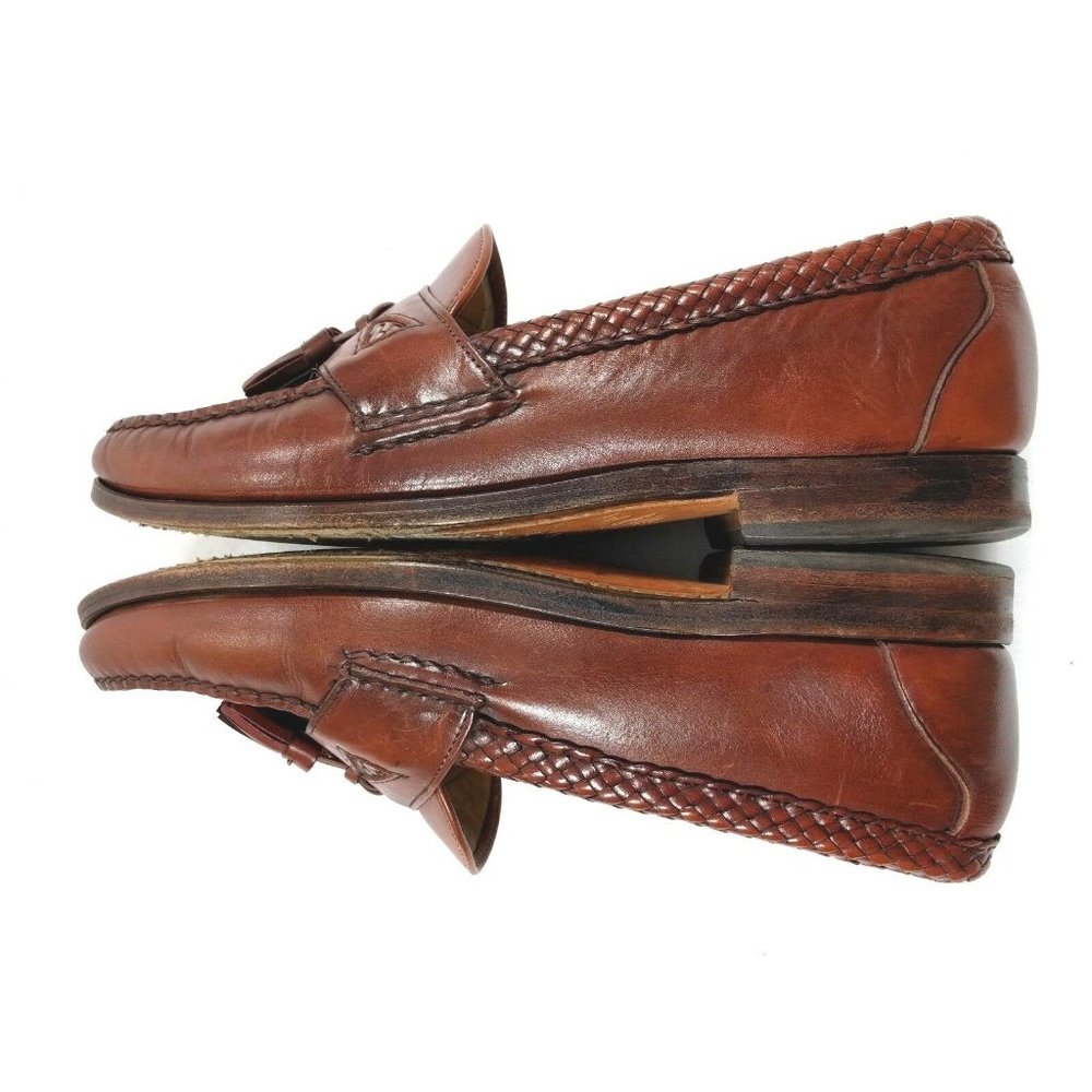 Allen Edmonds Maxfield Walnut Woven Trim 9 - Picture 6 of 8